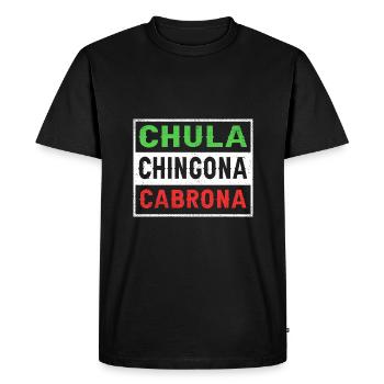 Maman latina - T-shirt Premium bio Homme - noir - Devant - Nico (187cm)