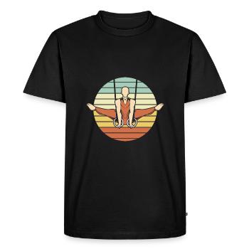 Gymnaste - T-shirt Premium bio Homme - noir - Devant - Nico (187cm)