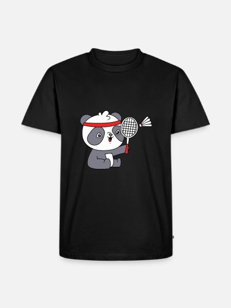 Badminton - Men's Premium Organic T-Shirt - black