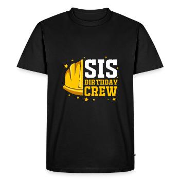 Chantier de la fête d’anniversaire des enfants - T-shirt Premium bio Homme - noir - Devant - Nico (187cm)