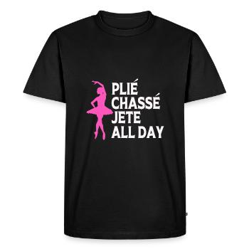 Ballet Ballet Dancer - Men's Premium Organic T-Shirt - black - Front - Nico (187cm)