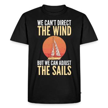 Catamaran à voile - T-shirt Premium bio Homme - noir - Devant - Nico (187cm)