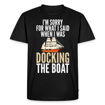 Catamaran à voile - T-shirt Premium bio Homme - noir - Devant - Nico (187cm)