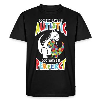 Special Education Awareness Autism Movement Gesc - Men's Premium Organic T-Shirt - black - Front - Nico (187cm)