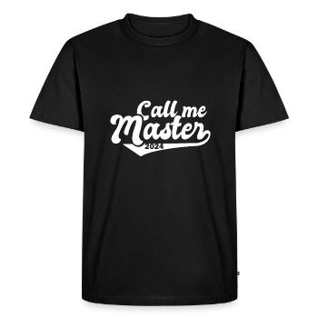 Master 2024 Master's Degree Graduation Graduate - Men's Premium Organic T-Shirt - black - Front - Nico (187cm)