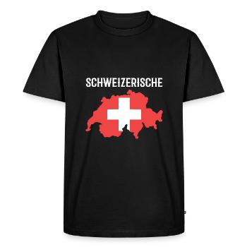Suisse - T-shirt Premium bio Homme - noir - Devant - Nico (187cm)