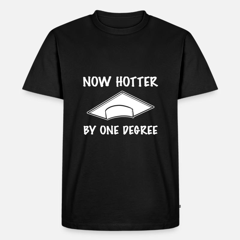 Master Studium Abschlussfeier - Männer Premium Bio T-Shirt - Schwarz