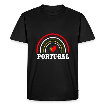 Portugal - T-shirt Premium bio Homme - noir - Devant - Nico (187cm)