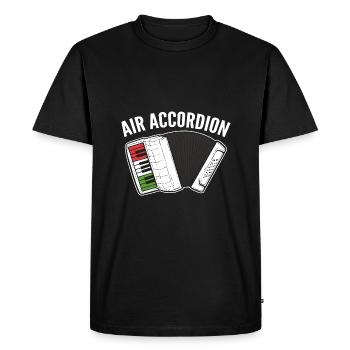 Accordéon - T-shirt Premium bio Homme - noir - Devant - Nico (187cm)