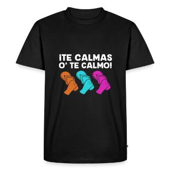 Maman latina - T-shirt Premium bio Homme - noir - Devant - Nico (187cm)