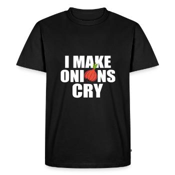 Onion - Men's Premium Organic T-Shirt - black - Front - Nico (187cm)
