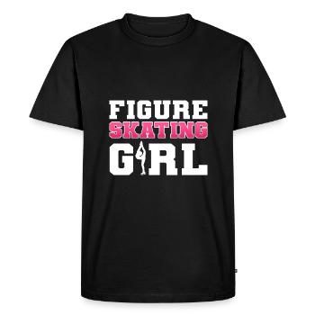 Patinage sur glace Patinage sur glace Patinage sur glace - T-shirt Premium bio Homme - noir - Devant - Nico (187cm)