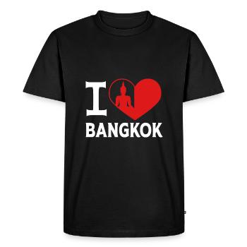 Thaïlande Bangkok - T-shirt Premium bio Homme - noir - Devant - Nico (187cm)