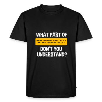 Amateur Radio Radio - T-shirt Premium bio Homme - noir - Devant - Nico (187cm)