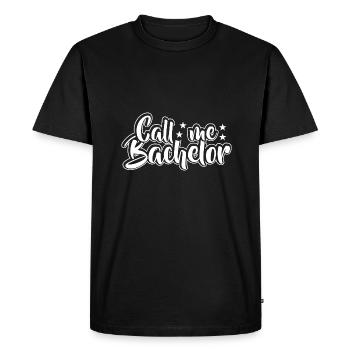 Baccalauréat Réussi Graduation Doctorat Graduation - T-shirt Premium bio Homme - noir - Devant - Nico (187cm)