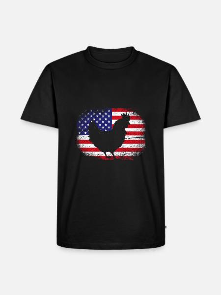Chicken Poultry - Men's Premium Organic T-Shirt - black