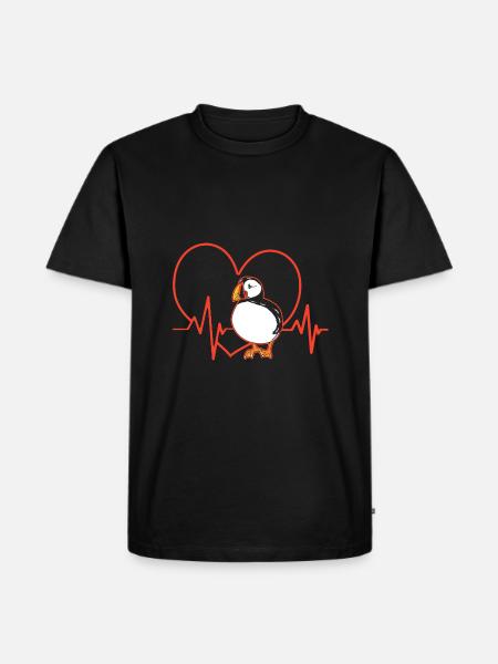 Macareux Papageientaucher - T-shirt Premium bio Homme - noir