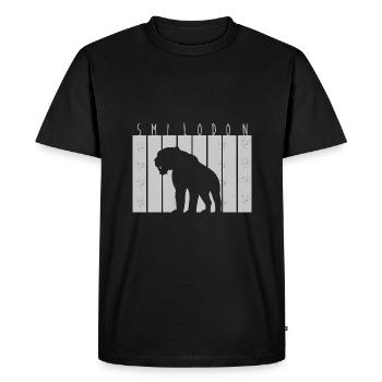 Sabre-toothed tiger - Men's Premium Organic T-Shirt - black - Front - Nico (187cm)
