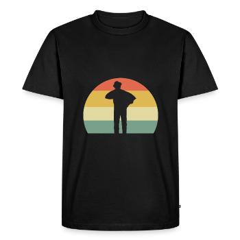 Accordion - Men's Premium Organic T-Shirt - black - Front - Nico (187cm)