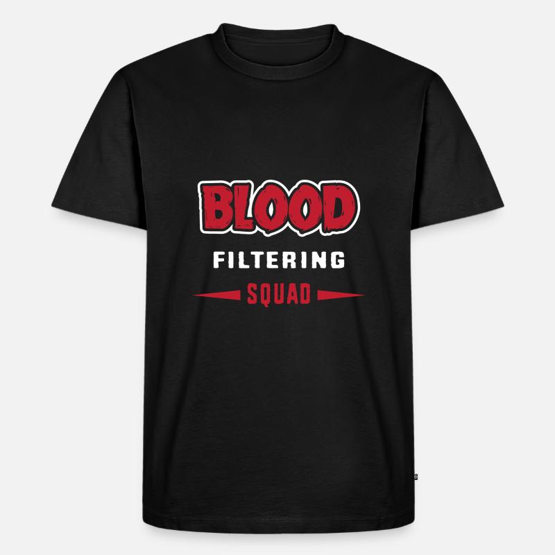Dialyse Krankenschwester - Männer Premium Bio T-Shirt - Schwarz