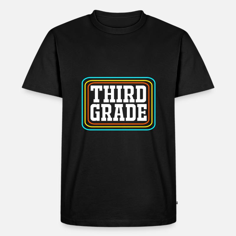 3. Klasse - Männer Premium Bio T-Shirt - Schwarz