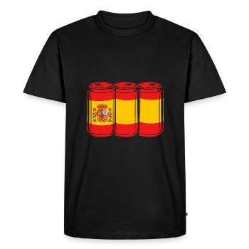 Espagnol - T-shirt Premium bio Homme - noir - Devant - Nico (187cm)