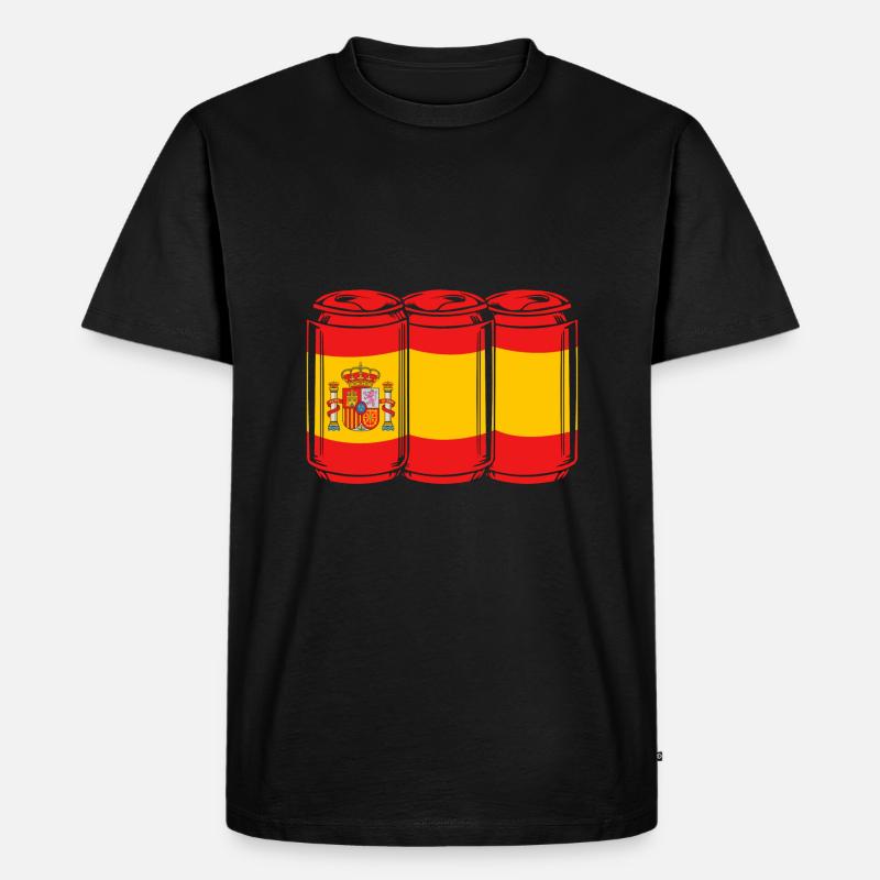 Spanisch - Männer Premium Bio T-Shirt - Schwarz