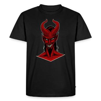 DEMON - T-shirt Premium bio Homme - noir - Devant - Nico (187cm)
