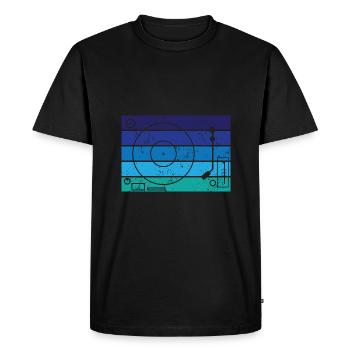 Vinyle - T-shirt Premium bio Homme - noir - Devant - Nico (187cm)