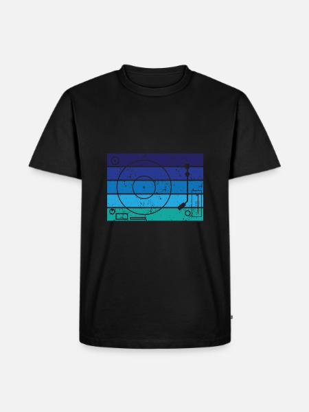 Vinyl - Men's Premium Organic T-Shirt - black