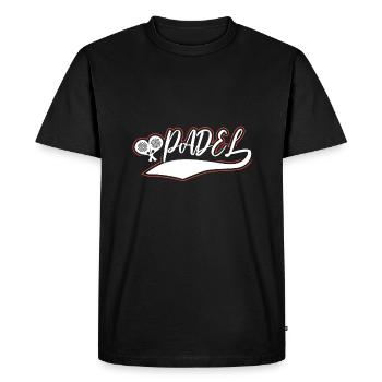 Padel Tennis Paddle Padel Ball Paddling Padel Tennis - Men's Premium Organic T-Shirt - black - Front - Nico (187cm)