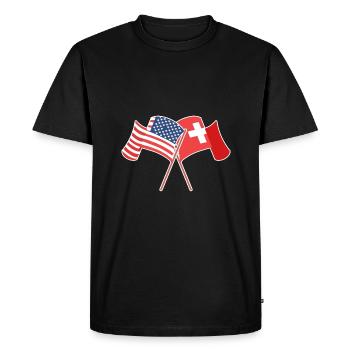 Suisse Suisse Suisse Allemande - T-shirt Premium bio Homme - noir - Devant - Nico (187cm)
