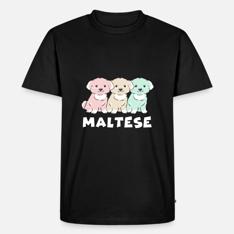 Malteser - Männer Premium Bio T-Shirt - Schwarz