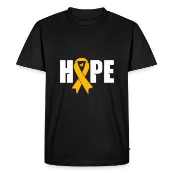 Enfant Cancer Survivant du Cancer - T-shirt Premium bio Homme - noir - Devant - Nico (187cm)