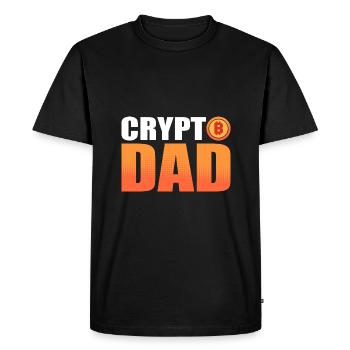 Le bitcoin - T-shirt Premium bio Homme - noir - Devant - Nico (187cm)