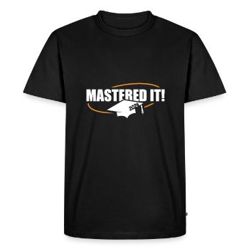 Master 2024 Diplôme de Master Doctorat - T-shirt Premium bio Homme - noir - Devant - Nico (187cm)