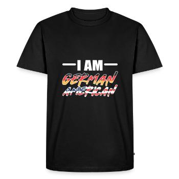 American German - Men's Premium Organic T-Shirt - black - Front - Nico (187cm)
