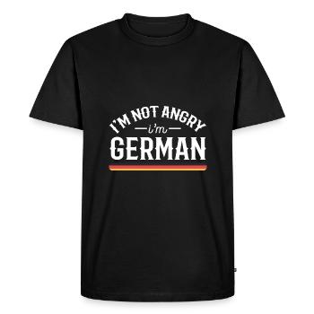 Allemagne Colère Colère - T-shirt Premium bio Homme - noir - Devant - Nico (187cm)