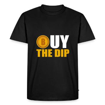 Le bitcoin - T-shirt Premium bio Homme - noir - Devant - Nico (187cm)