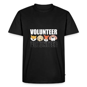 Dog Rescue Animal Rights Animal Rescue Animal Shelter - Men's Premium Organic T-Shirt - black - Front - Nico (187cm)