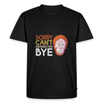 Orang-outan - T-shirt Premium bio Homme - noir - Devant - Nico (187cm)