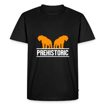 Sabre-toothed tiger - Men's Premium Organic T-Shirt - black - Front - Nico (187cm)