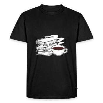 Auteur Coffee Book - T-shirt Premium bio Homme - noir - Devant - Nico (187cm)