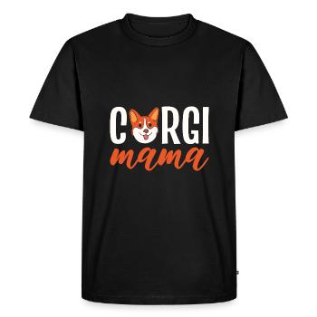 Corgi - T-shirt Premium bio Homme - noir - Devant - Nico (187cm)