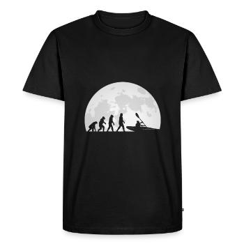 Kayaking Kayaking Evolution - Men's Premium Organic T-Shirt - black - Front - Nico (187cm)