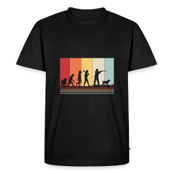 Chasse au chasseur - T-shirt Premium bio Homme - noir - Devant - Nico (187cm)