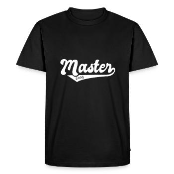 Master 2023 Graduation Graduation Uni - Men's Premium Organic T-Shirt - black - Front - Nico (187cm)