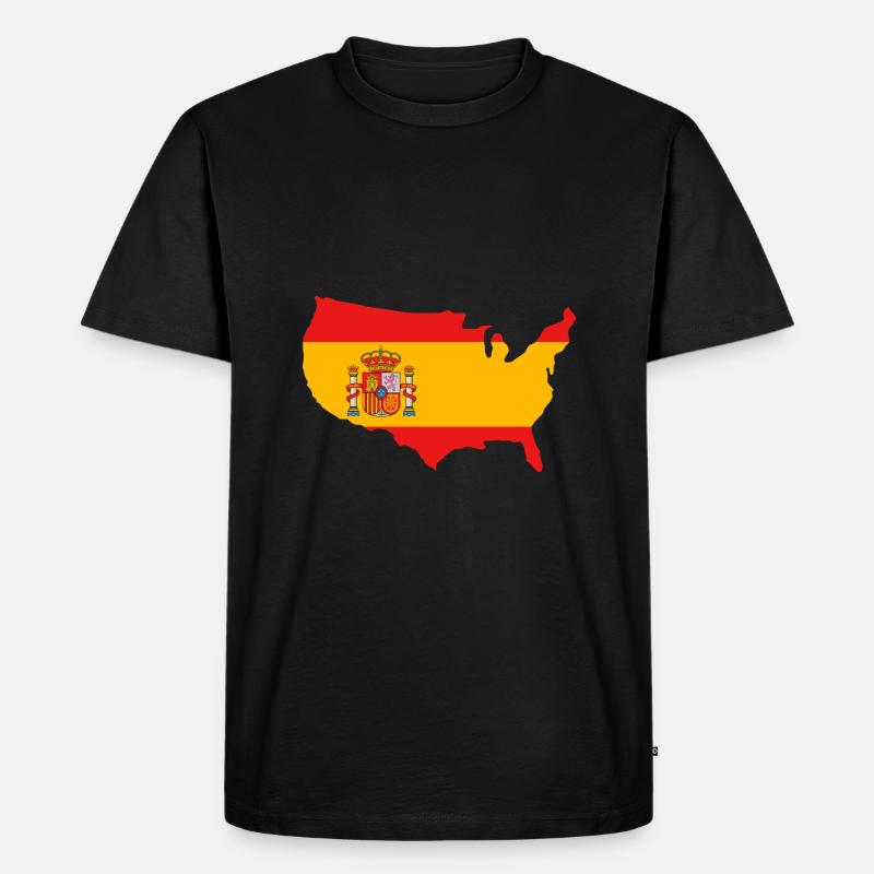 Spanien - Männer Premium Bio T-Shirt - Schwarz
