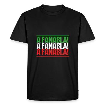 Italien Italie Italie - T-shirt Premium bio Homme - noir - Devant - Nico (187cm)
