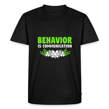 Psychologue scolaire - T-shirt Premium bio Homme - noir - Devant - Nico (187cm)
